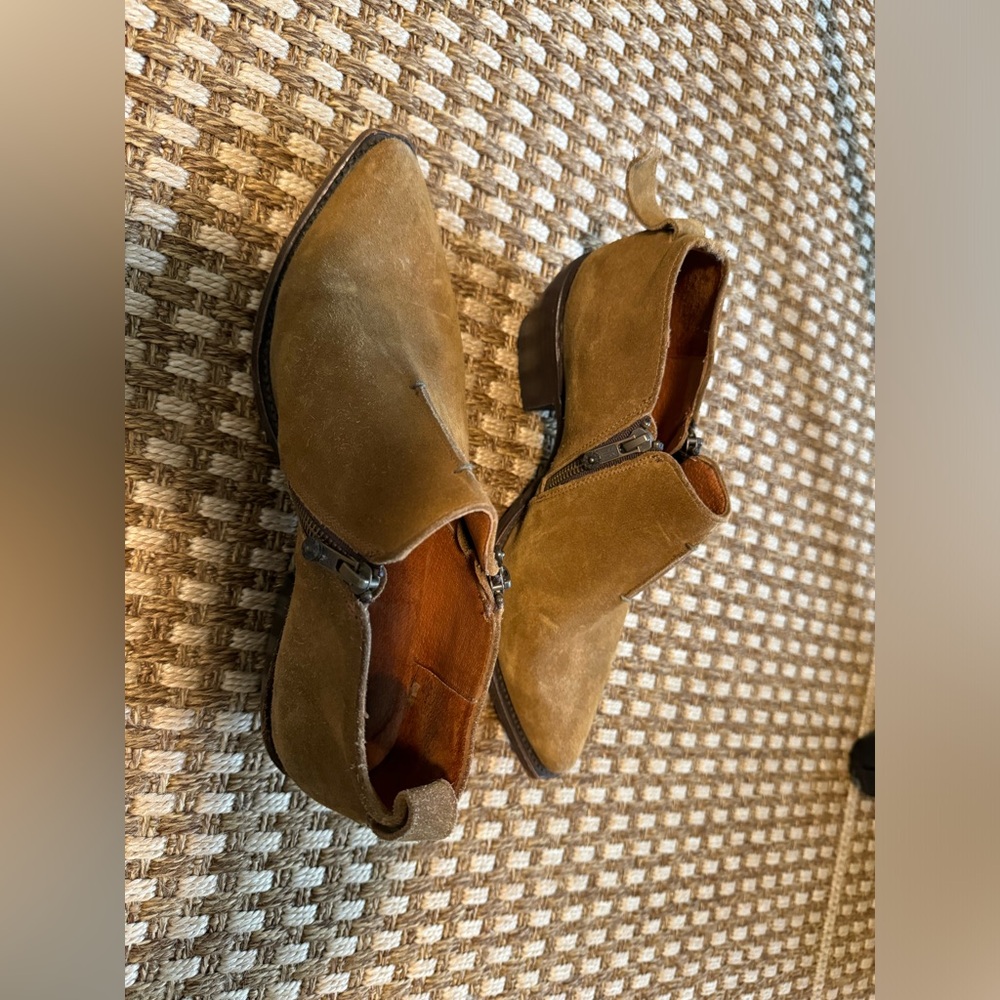 Frye Tan Ankle Boots